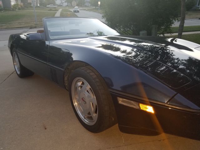 1988 Blue Chevrolet Corvette Convertible