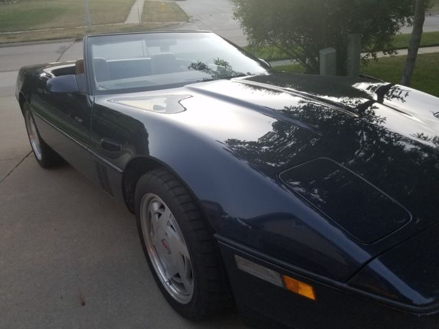 1988 Blue Chevrolet Corvette Convertible