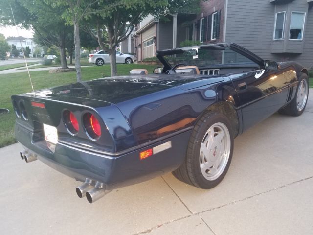 1988 Blue Chevrolet Corvette Convertible