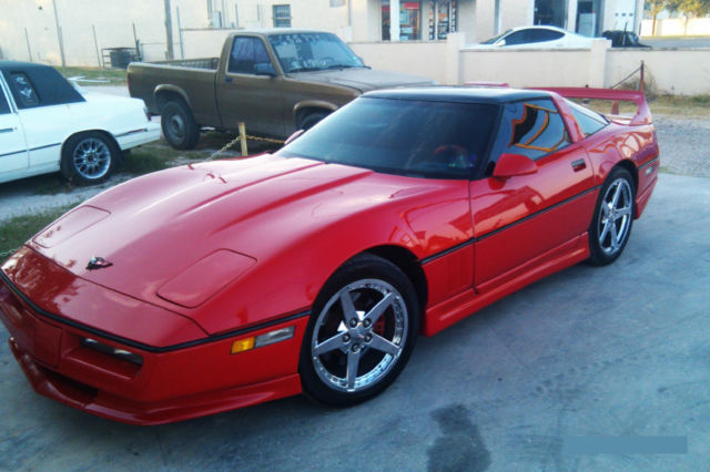 1988 Red Chevrolet Corvette Hatchback