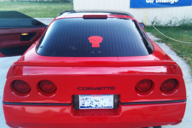 1988 Red Chevrolet Corvette Hatchback