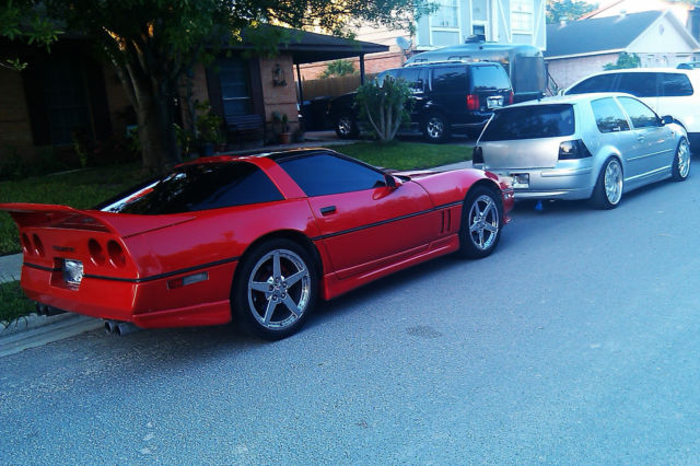 1988 Red Chevrolet Corvette Hatchback