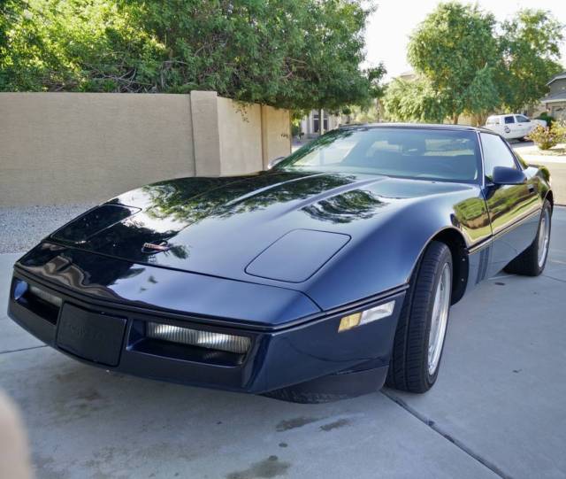 1988 Blue Chevrolet Corvette Coupe
