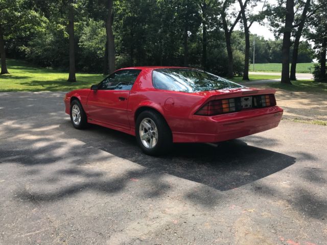 1988 Red Chevrolet Camaro Hardtop
