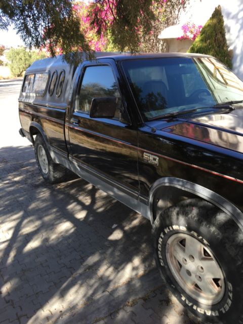 1988 Black Chevrolet S-10 Standard Cab Pickup