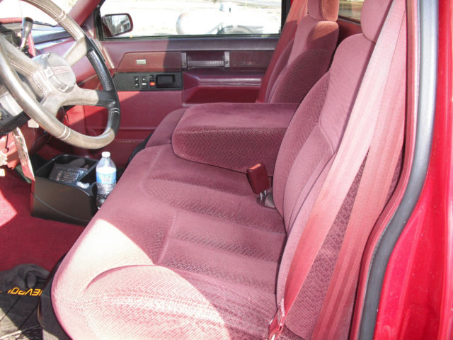 1988 Burgundy Chevrolet Silverado 1500 Standard Cab Pickup