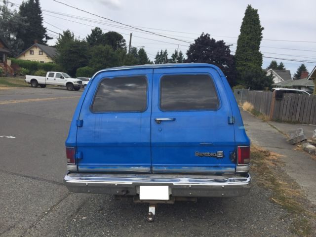 1988 Blue Chevrolet Suburban SUV