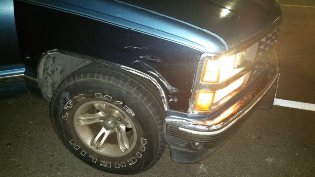 1988 Blue Chevrolet C/K Pickup 1500 Crew Cab Pickup