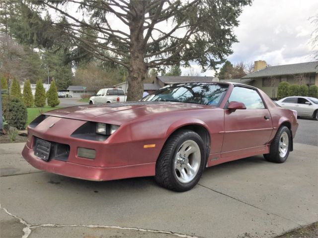 1988 Burgundy Chevrolet Camaro Coupe