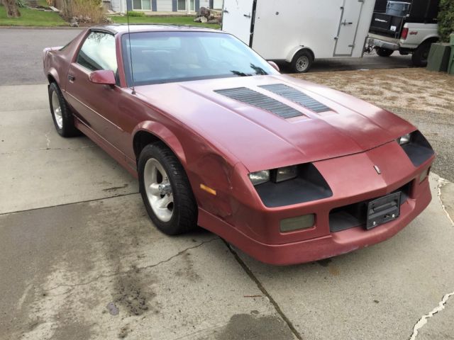 1988 Burgundy Chevrolet Camaro Coupe