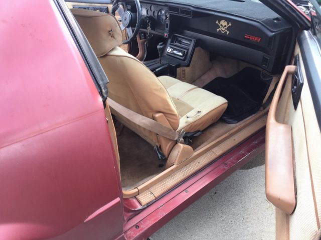 1988 Burgundy Chevrolet Camaro Coupe