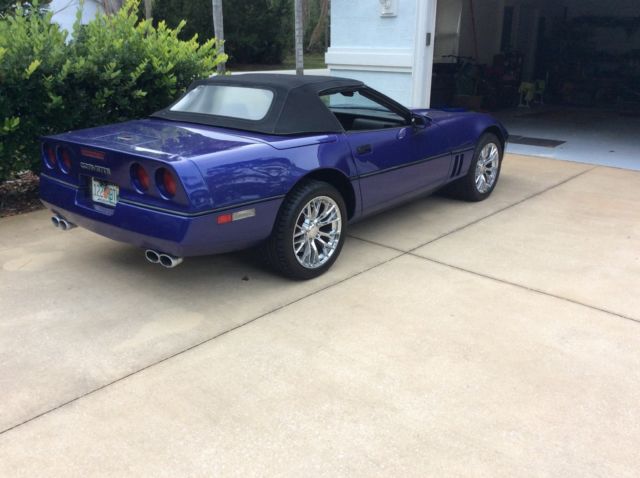 1988 Purple Chevrolet Corvette Convertible