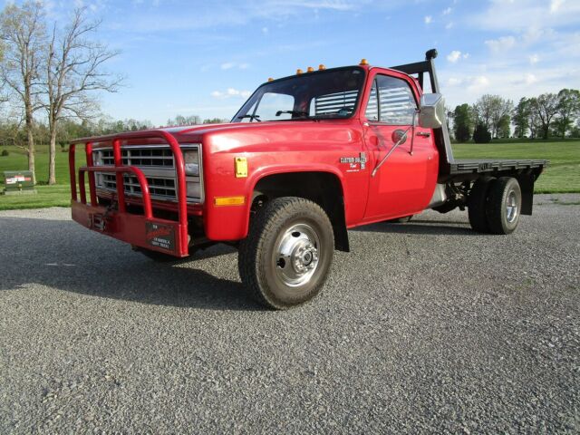 1988 red Chevrolet C-10 Standard Cab Pickup