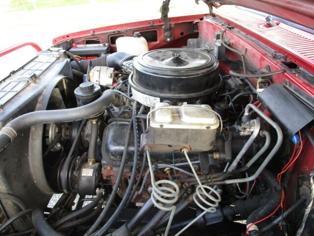 1988 red Chevrolet C-10 Standard Cab Pickup