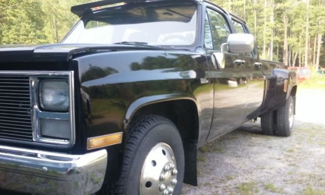 1988 Black Chevrolet Silverado 3500 Crew Cab Pickup