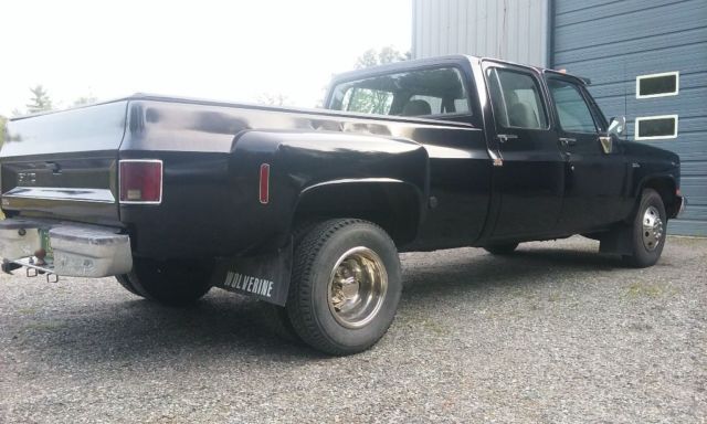 1988 Black Chevrolet Silverado 3500 Crew Cab Pickup