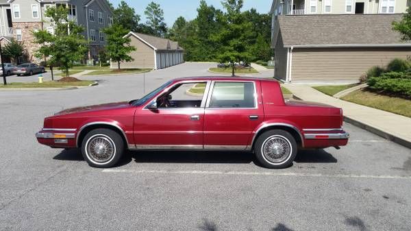 1988 Red Chrysler New Yorker Sedan