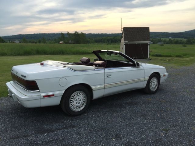 1988 White Chrysler LeBaron Convertible