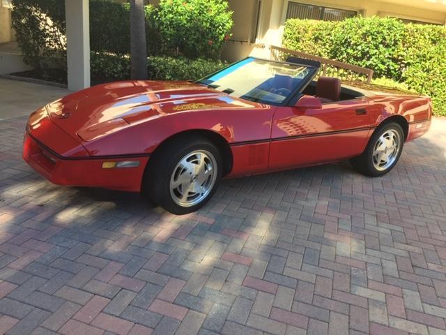 1988 Red Chevrolet Corvette