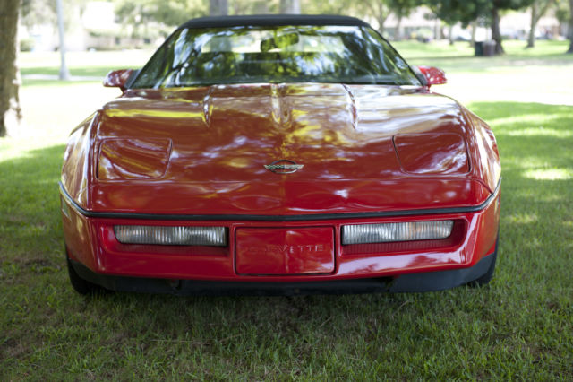 1988 Red Chevrolet Corvette Convertible