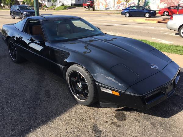 1988 Black Chevrolet Corvette Coupe