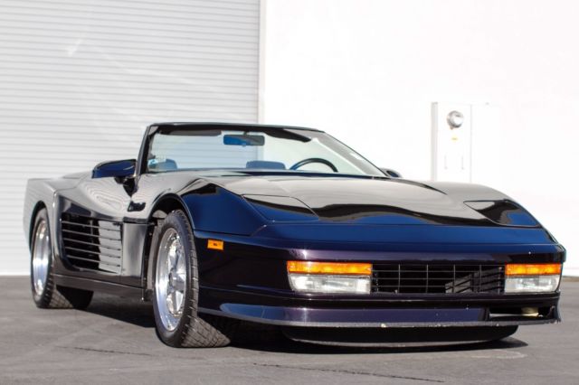 1988 Black Chevrolet Corvette Convertible