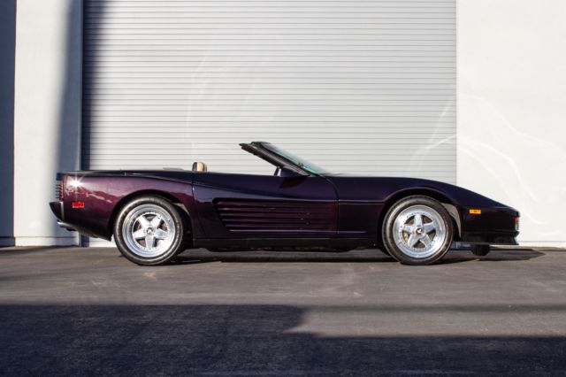 1988 Black Chevrolet Corvette Convertible