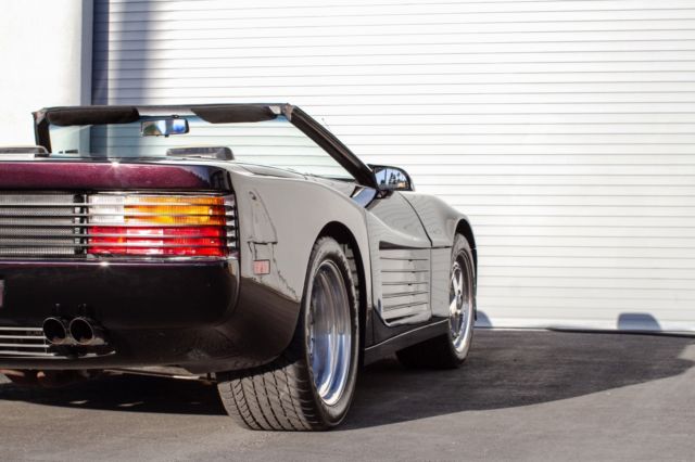 1988 Black Chevrolet Corvette Convertible