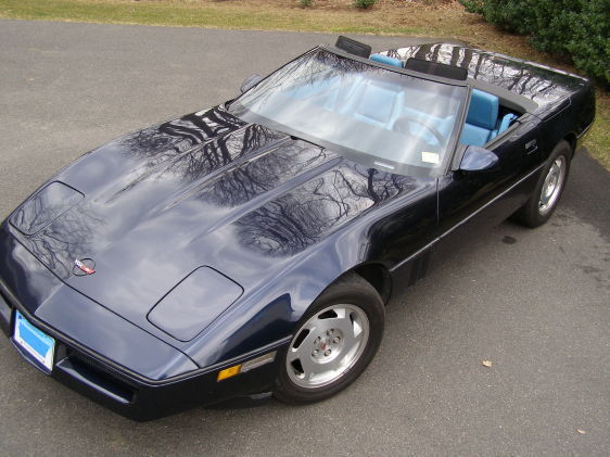 1988 Dark Red Metallic Chevrolet Corvette Convertible