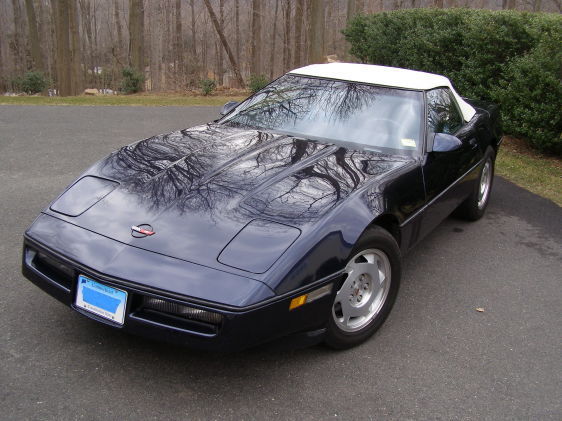 1988 Dark Red Metallic Chevrolet Corvette Convertible