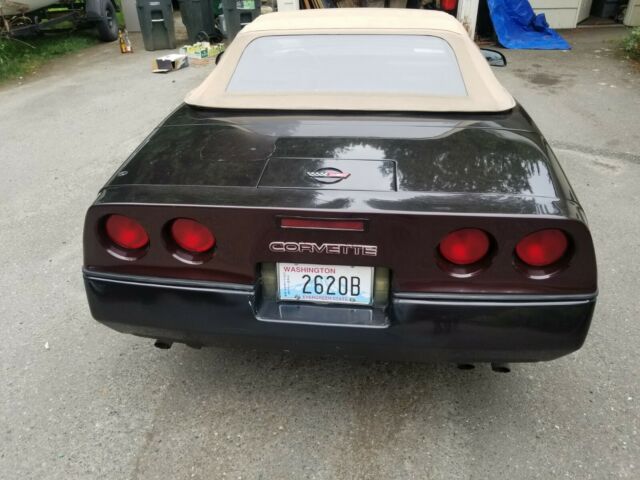 1988 Burgundy Chevrolet Corvette Convertible