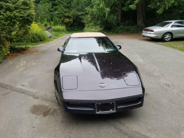 1988 Burgundy Chevrolet Corvette Convertible