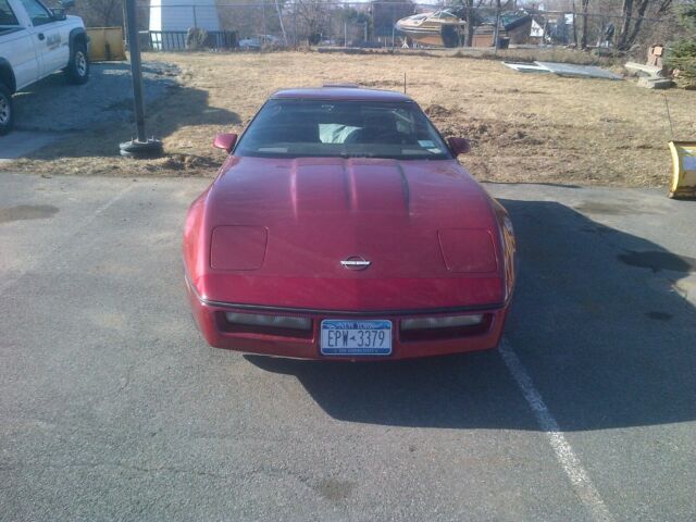 1988 Burgundy Chevrolet Corvette Coupe