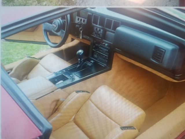 1988 Red Chevrolet Corvette Coupe