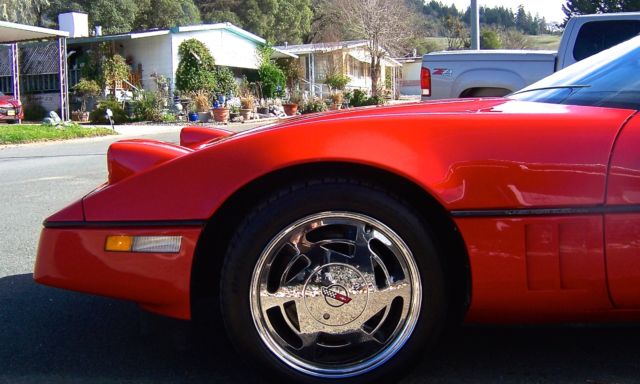 1988 Red Chevrolet Corvette Coupe