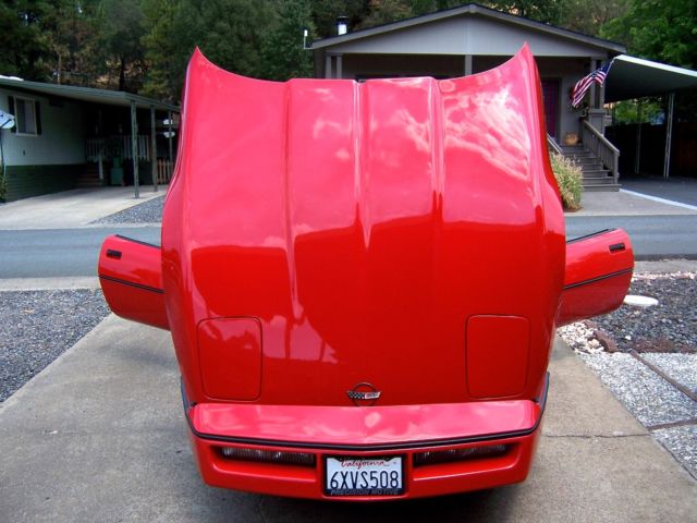 1988 Red Chevrolet Corvette Coupe