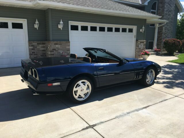 1988 Blue Chevrolet Corvette Convertible