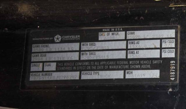 1988 blue/white Dodge Dakota