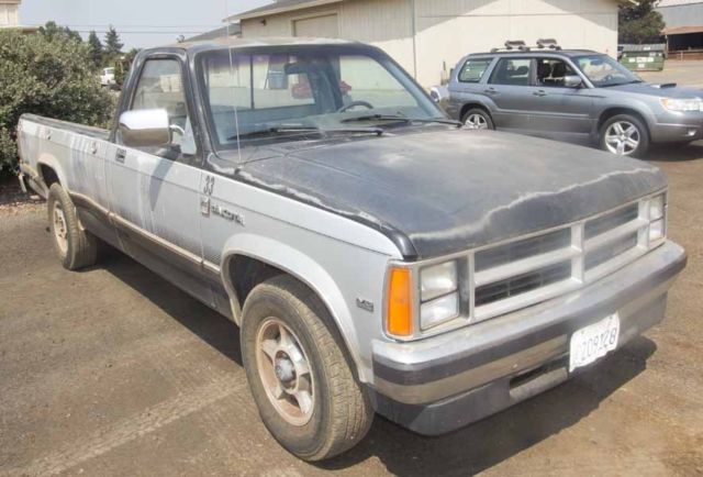 1988 blue/white Dodge Dakota