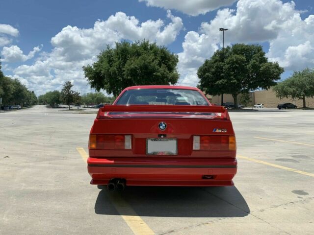 1988 Cinnabar Red BMW M3 Coupe