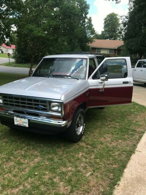 1988 Red/Silver Ford Bronco II