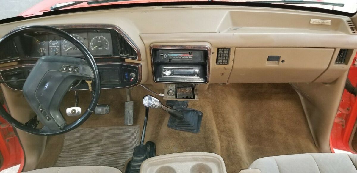 1988 Orange Ford Bronco SUV