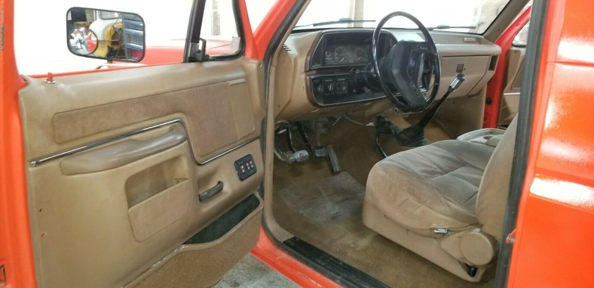 1988 Orange Ford Bronco SUV