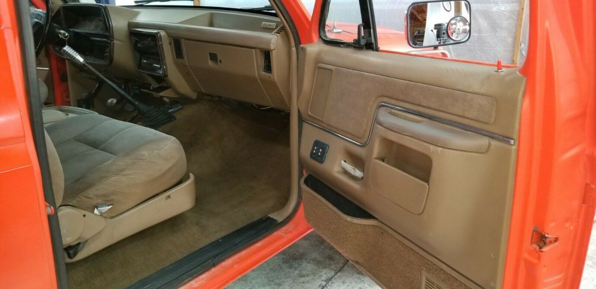 1988 Orange Ford Bronco SUV
