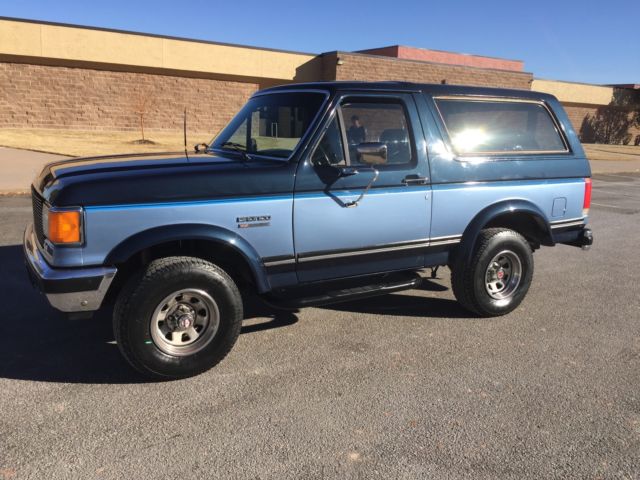 1988 Blue Ford Bronco SUV