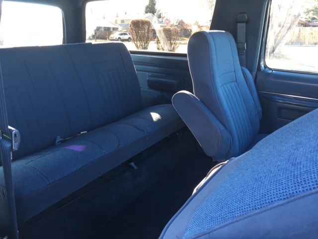 1988 Blue Ford Bronco SUV
