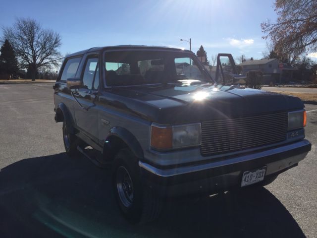 1988 Blue Ford Bronco SUV