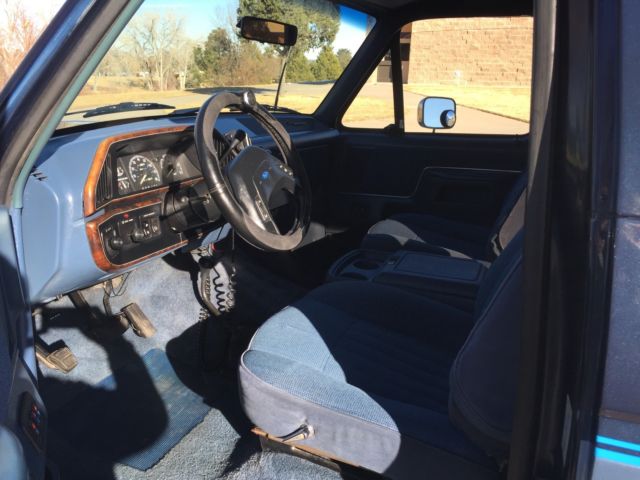 1988 Blue Ford Bronco SUV