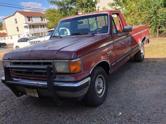 1988 Red Ford F-150 Standard Cab Pickup