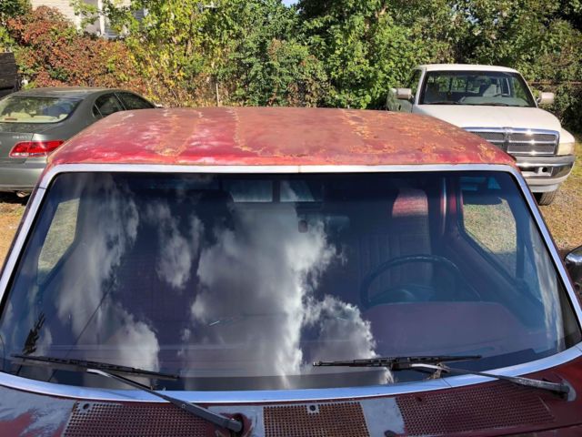 1988 Red Ford F-150 Standard Cab Pickup